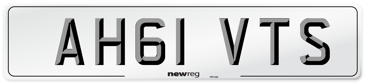AH61 VTS Number Plate from New Reg